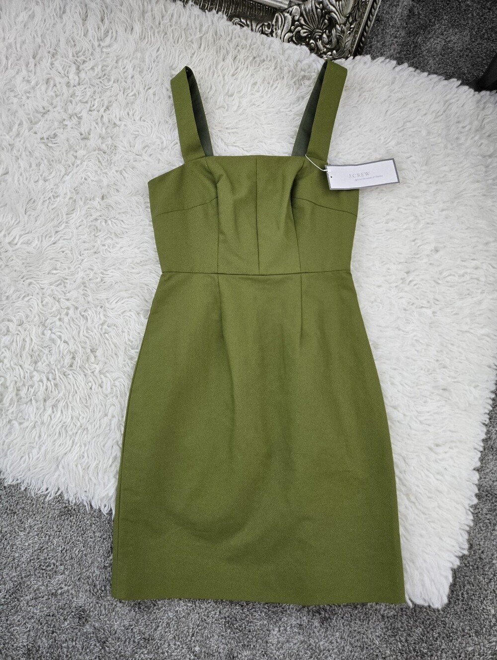 J.Crew Miranda style sheath dress. Green. Size 0. New.